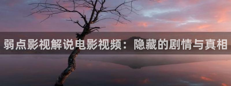 人秋霞电影网：弱点影视解说电影视频：隐藏的剧情与真相