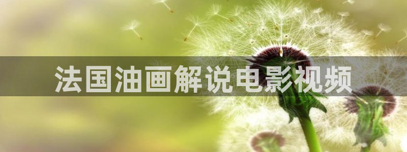 秋霞在线观看影音：法国油画解说电影视频